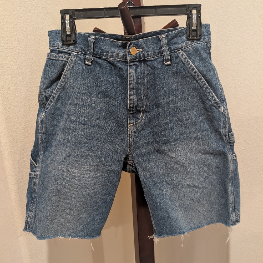 Carhartt WIP Denim Cutoff Shorts, Size 26 - Picture 9 of 10